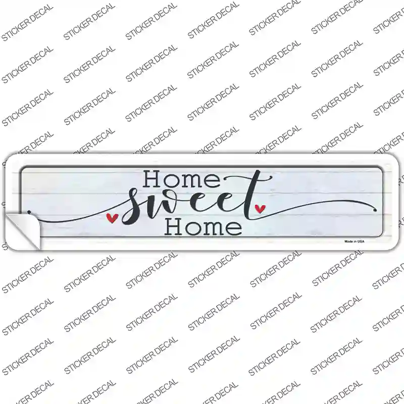 Home Sweet Home Heart Novelty Narrow Sticker Decal