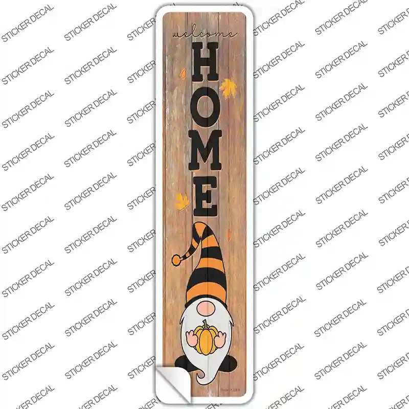 Home Orange Gnome Novelty Narrow Sticker Decal
