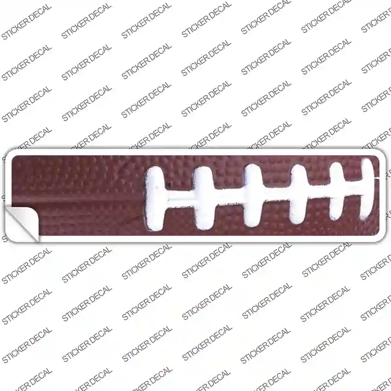 Football Closeup Novelty Narrow Sticker Decal