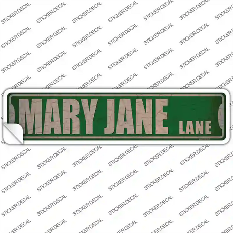 Mary Jane Lane Novelty Narrow Sticker Decal