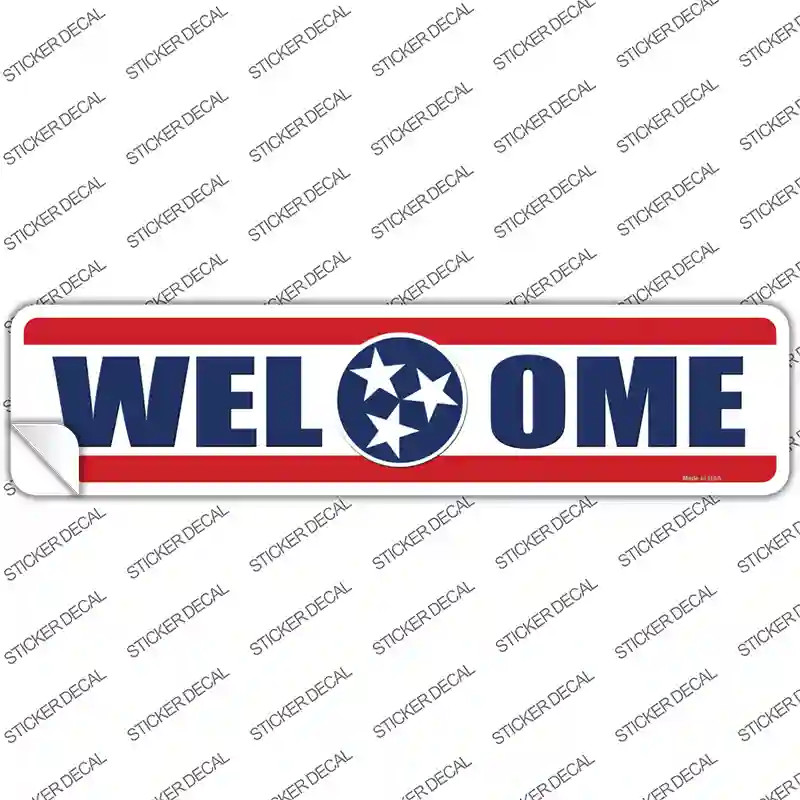 Welcome Tennessee Novelty Narrow Sticker Decal
