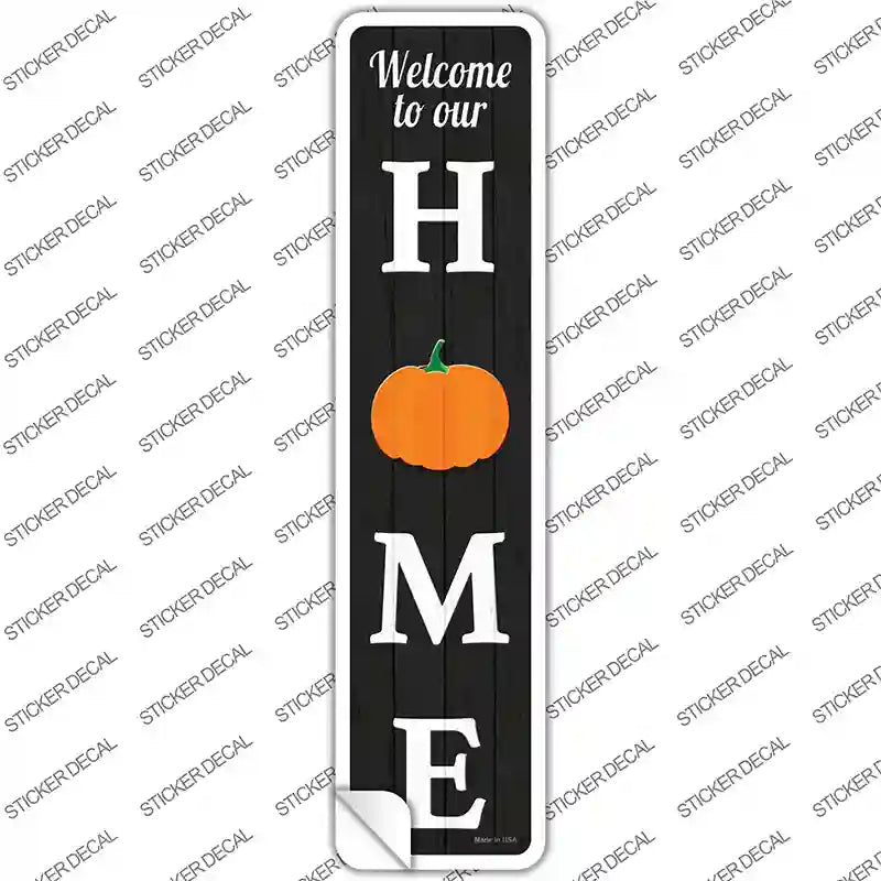 Home Pumpkin Novelty Narrow Sticker Decal