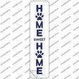 Home Sweet Home Paws Novelty Narrow Sticker Decal