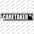 Caretaker Dr Novelty Narrow Sticker Decal