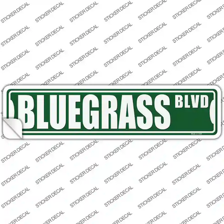 Bluegrass Blvd Novelty Narrow Sticker Decal