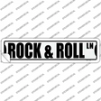 Rock and Roll Ln Novelty Narrow Sticker Decal