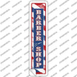 Barber Shop Vertical Novelty Narrow Sticker Decal