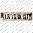 New York City Novelty Narrow Sticker Decal
