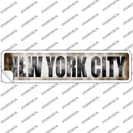 New York City Novelty Narrow Sticker Decal