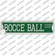 Bocce Ball Court Novelty Narrow Sticker Decal
