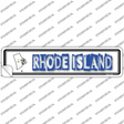 Rhode Island Outline Novelty Narrow Sticker Decal
