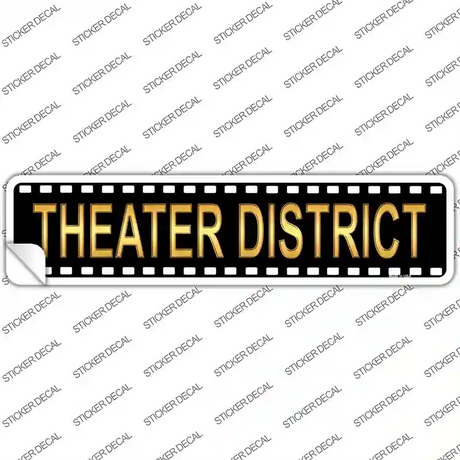 Theater District Novelty Narrow Sticker Decal