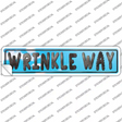 Wrinkle Way Novelty Narrow Sticker Decal