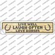 Laugh Often Novelty Narrow Sticker Decal
