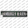 Hamburger Heaven Novelty Narrow Sticker Decal