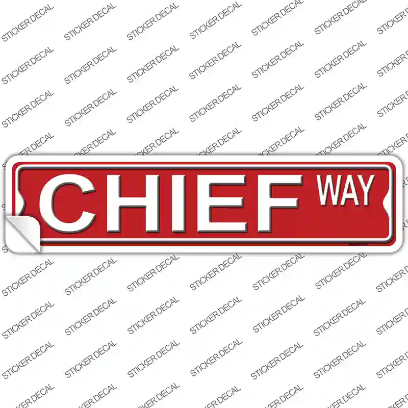 Chief Way Novelty Narrow Sticker Decal