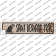 Saint Bernard Trail Novelty Narrow Sticker Decal