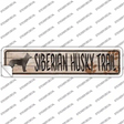 Siberian Husky Trail Novelty Narrow Sticker Decal