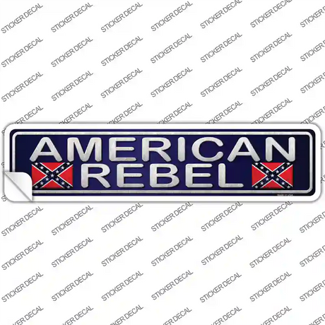 American Rebel Novelty Narrow Sticker Decal
