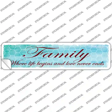Family Novelty Narrow Sticker Decal