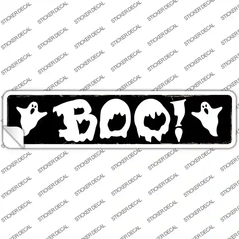 Boo Novelty Narrow Sticker Decal