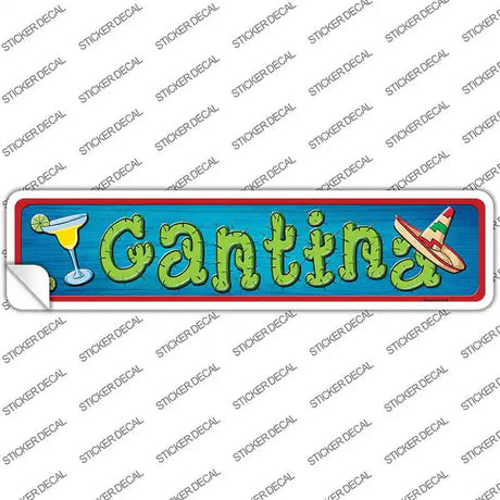 Cantina Sombrero Novelty Narrow Sticker Decal