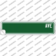 Green Avenue Blank Novelty Narrow Sticker Decal