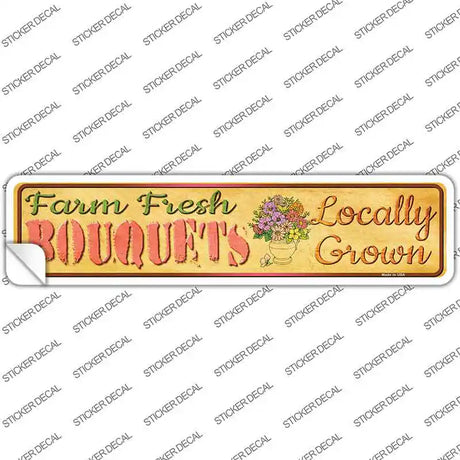 Farm Fresh Bouquets Novelty Narrow Sticker Decal