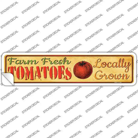 Farm Fresh Tomatoes Novelty Narrow Sticker Decal