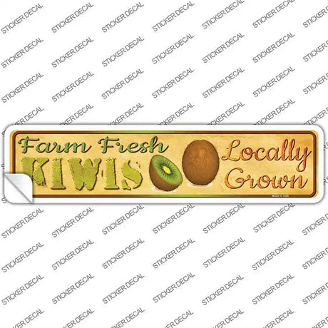 Farm Fresh Kiwis Novelty Narrow Sticker Decal