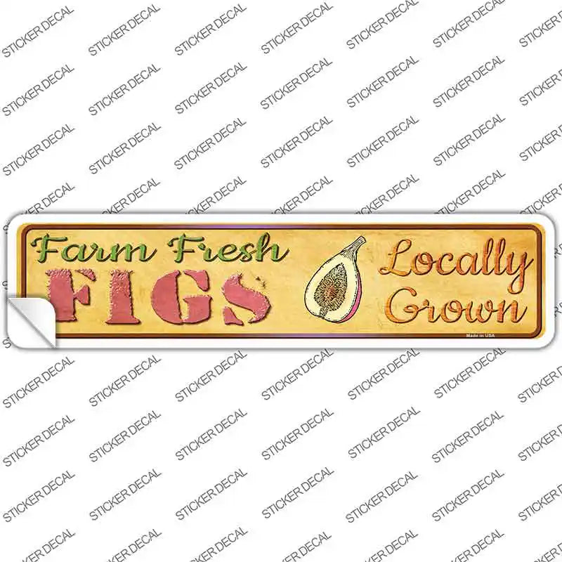 Farm Fresh Figs Novelty Narrow Sticker Decal