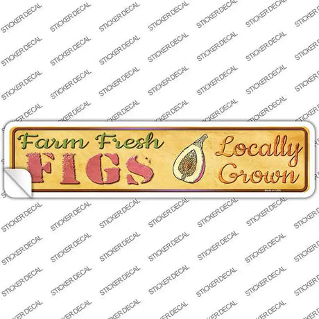 Farm Fresh Figs Novelty Narrow Sticker Decal