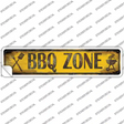 BBQ Zone Novelty Narrow Sticker Decal