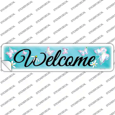 Welcome Novelty Narrow Sticker Decal