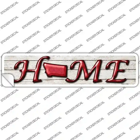 Montana Home Outline Novelty Narrow Sticker Decal