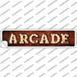 Arcade Bulb Lettering Novelty Narrow Sticker Decal