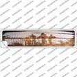 Soldiers Wood Silhouette Novelty Narrow Sticker Decal