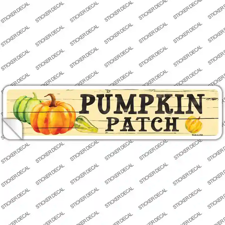 Pumpkin Patch Novelty Narrow Sticker Decal