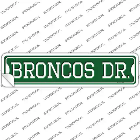Broncos Dr Novelty Narrow Sticker Decal