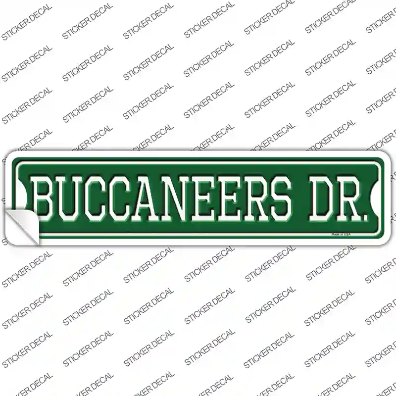 Buccaneers Dr Novelty Narrow Sticker Decal