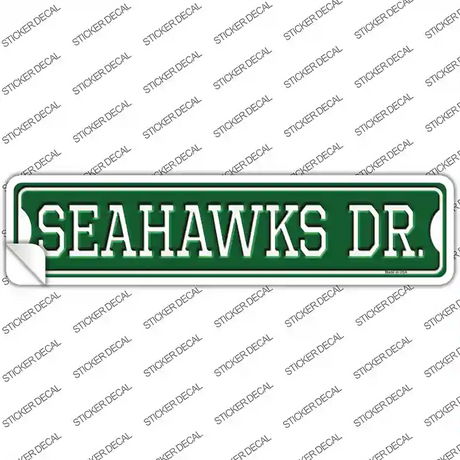 Seahawks Dr Novelty Narrow Sticker Decal