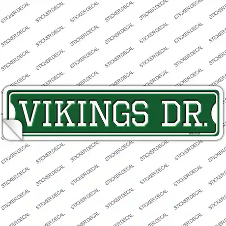 Vikings Dr Novelty Narrow Sticker Decal