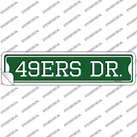 49ers Dr Novelty Narrow Sticker Decal