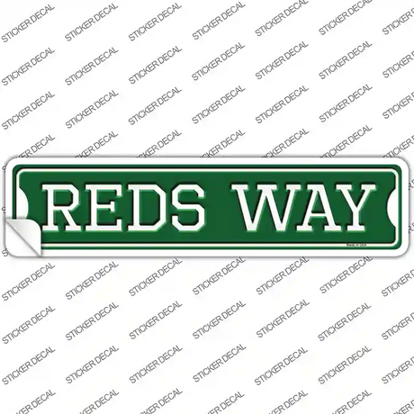 Reds Way Novelty Narrow Sticker Decal