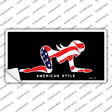 American Style Sexy Flag Pose Novelty Sticker Decal