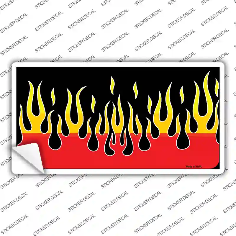 Flames Novelty Sticker Decal