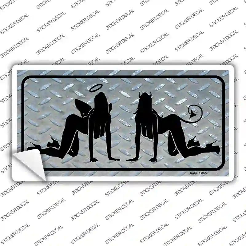 Angel And Devil Novelty Sticker Decal
