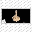 Middle Finger Novelty Sticker Decal