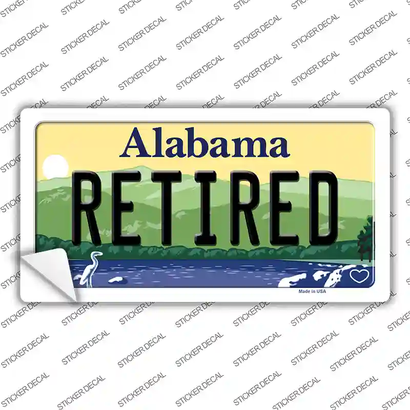 Retired Alabama Novelty Sticker Decal