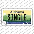 Single Alabama Novelty Sticker Decal